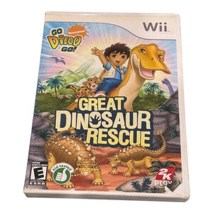 Go Diego Go Great Dinosaur Rescue Nintendo Wii Game Complete E Rated 2K